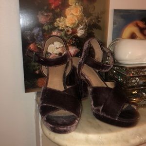 NWOT: Madewell Vanessa Heel in Velvet